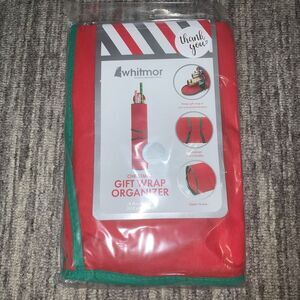 Whitmor Christmas Gift Wrap Organizer 30" Rolls Holds up to 12 Rolls‎ New